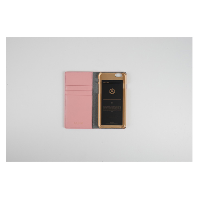 【iPhone6s/6 ケース】D5 Calf Skin Leather Diary (ベビーピンク)サブ画像