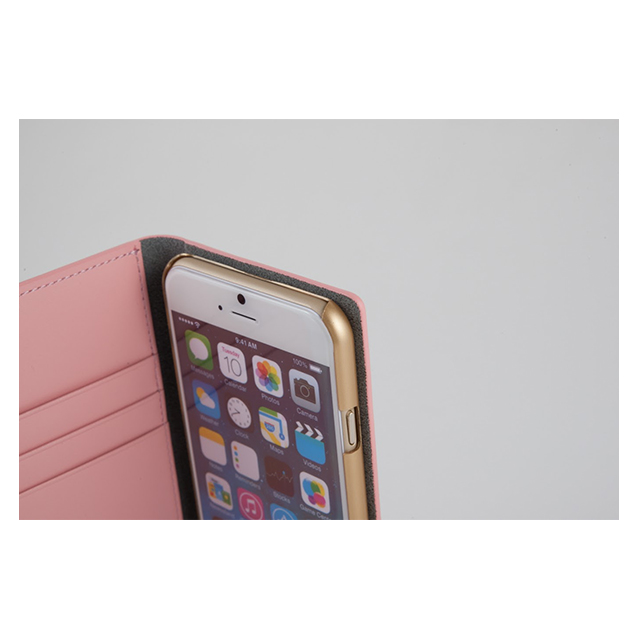 【iPhone6s/6 ケース】D5 Calf Skin Leather Diary  (ピンク)サブ画像