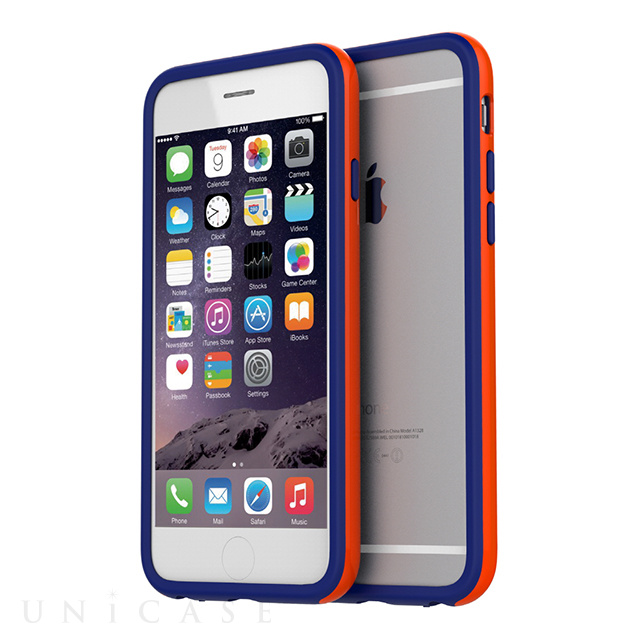 【iPhone6s/6 ケース】Hue Bumper (オレンジ+ブルー)