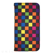 【iPhone6s/6 ケース】YAKPAK ウォレットケース for iPhone6s/6 (Multi Checkerboard)