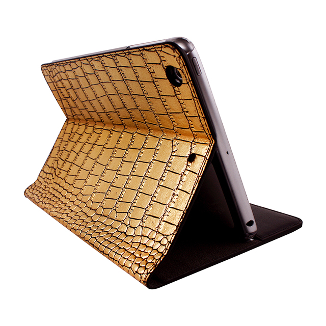 【iPad mini3/2/1 ケース】Gold Croco Diaryサブ画像