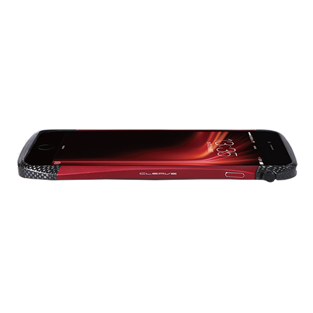 【iPhone6s Plus/6 Plus ケース】CLEAVE Hybrid Bumper (Carbon＆Red)サブ画像