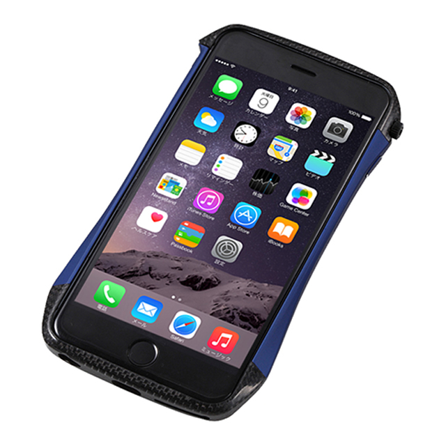 【iPhone6s Plus/6 Plus ケース】CLEAVE Hybrid Bumper (Carbon＆Blue)サブ画像