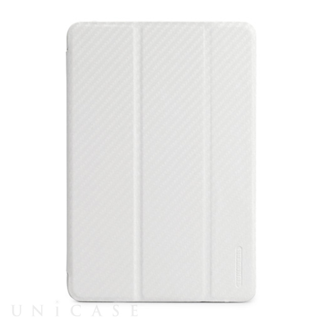 【iPad mini3/2/1 ケース】CarbonLook SHELL with Front cover for iPad mini カーボンホワイト