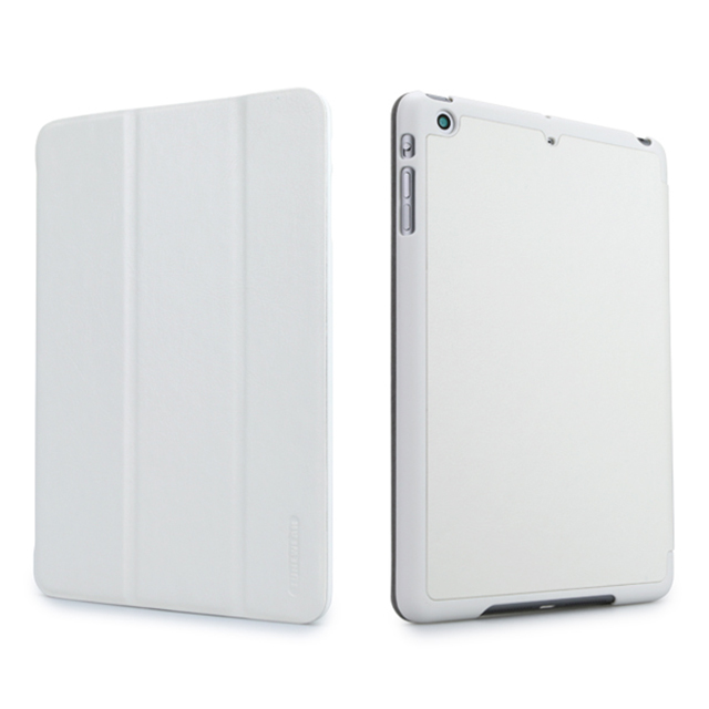 【iPad mini3/2/1 ケース】LeatherLook SHELL with Front cover for iPad mini スノーホワイトサブ画像