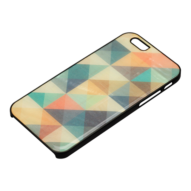 【iPhone6s/6 ケース】天然貝ケース (Mosaic/ブラックフレーム)サブ画像