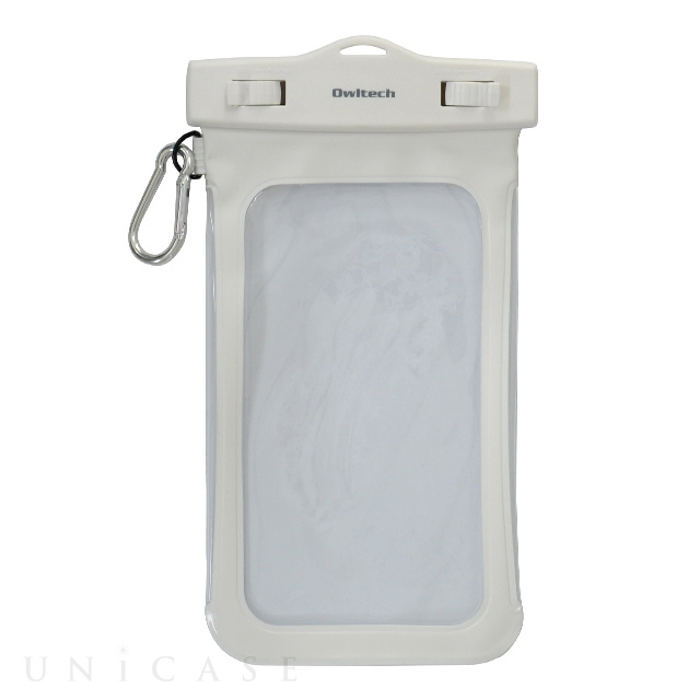Waterproof iPhone/SmartPhone Case(カラビナ付) (ホワイト)