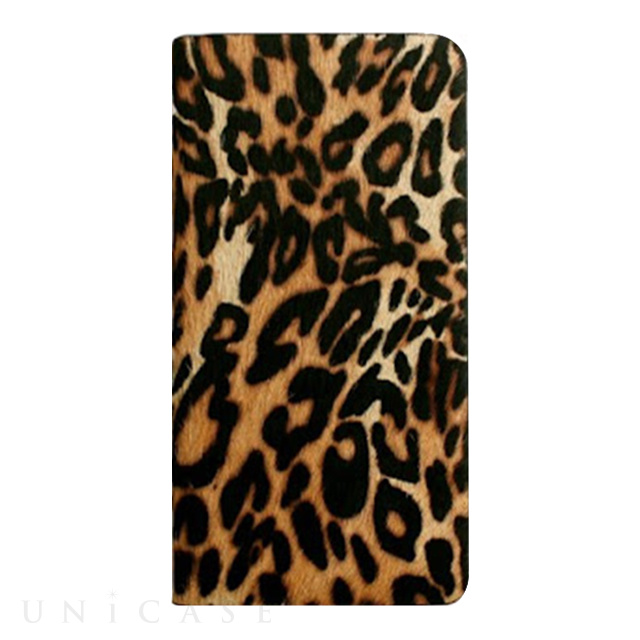 【iPhone6s/6 ケース】Leopard Calf Hair Diary