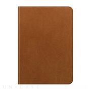 【iPad Air2 ケース】D5 Calf Skin Leather Diary タンブラウン