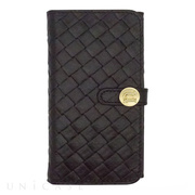 【iPhone6s/6 ケース】Luxe Exotic Female Wallet Weave (Black)