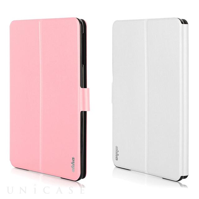 【iPad mini3/2/1 ケース】Dual Face Flip Case SYKES BASIC Pale Pink/Sugar White