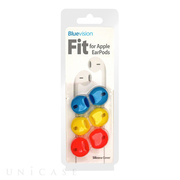 【iPhone iPod】Fit for Apple EarPods 3 Pack Neon Orange/Neon Blue/Neon Yellow
