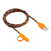 Duo-cable  Lightning＆microUSB (Orange)
