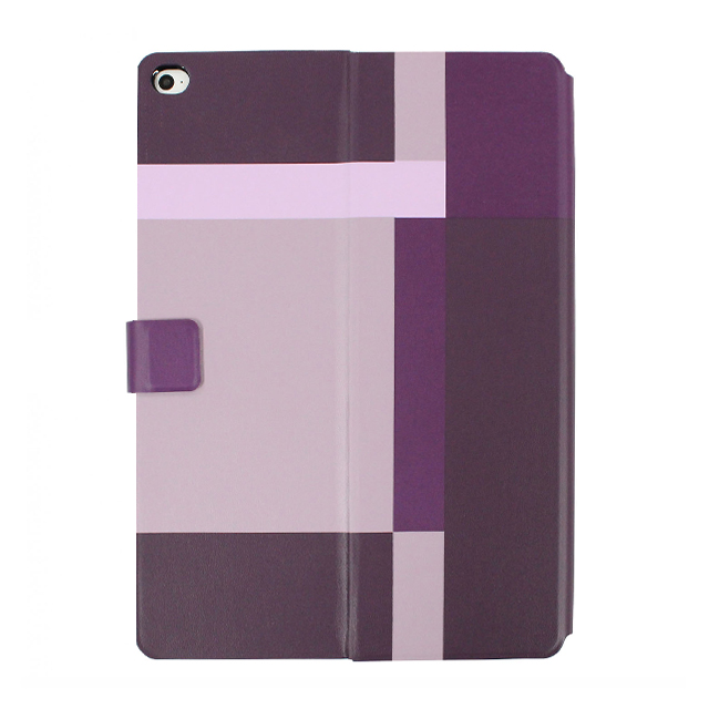 【iPad Air2 ケース】Dual Face Flip Case SYKES MIX Purple Checker/Metallic Redサブ画像