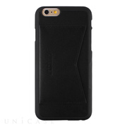 【iPhone6s/6 ケース】Leather Pocket Bar (ブラック)