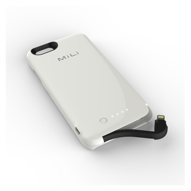 【iPhone6 ケース】バッテリーケース Power Spring 6 (ホワイト)サブ画像