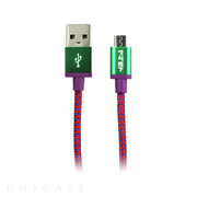 POP Cable Micro USB - GREEN/PURPLE