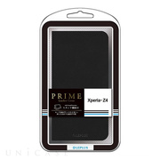 【XPERIA Z4 ケース】ブックタイプPUレザーケース「PRIME」 ブラック