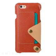 【iPhone6s/6 ケース】Premium Leather Case Latina Series (Orange Lychee)