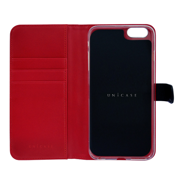 【iPhone6s/6 ケース】COWSKIN Diary Black×Red for iPhone6s/6サブ画像