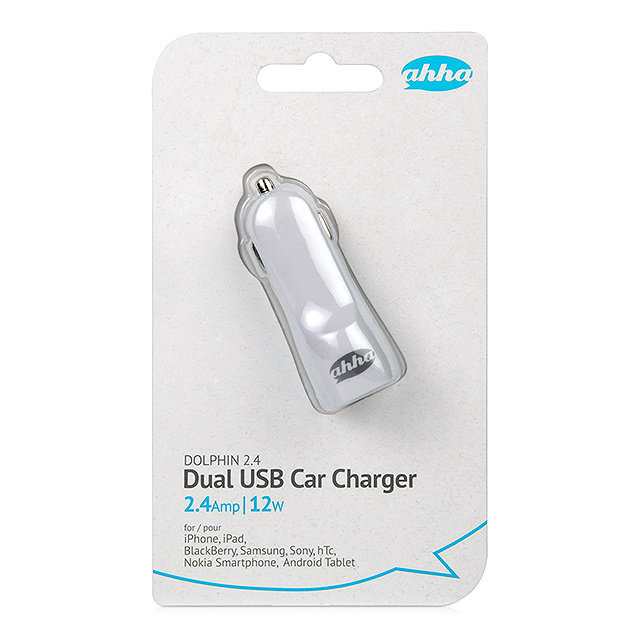 Dual USB Car Charger (CAP 2.4 (ホワイト)サブ画像