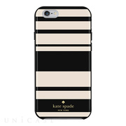 【iPhone6s/6 ケース】Hybrid Hardshell Case (Fairmont Stripe Black/Cream)