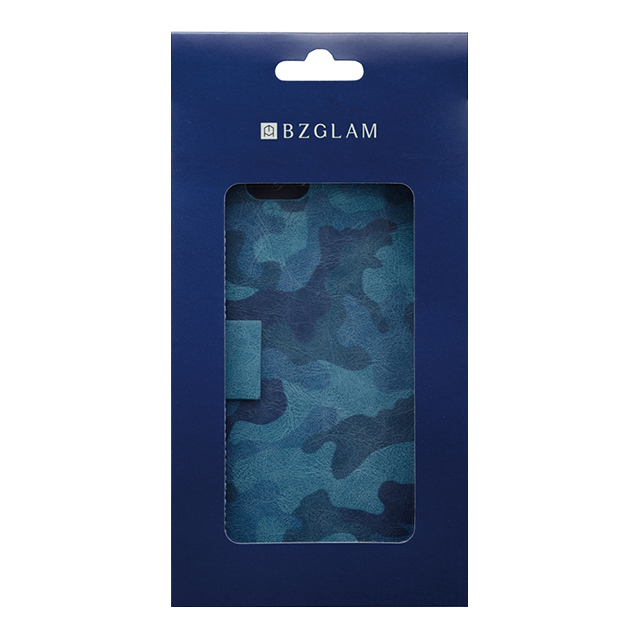 【iPhone6s/6 ケース】BZGLAM カモフラージュダイアリーカバー (ブルー)サブ画像