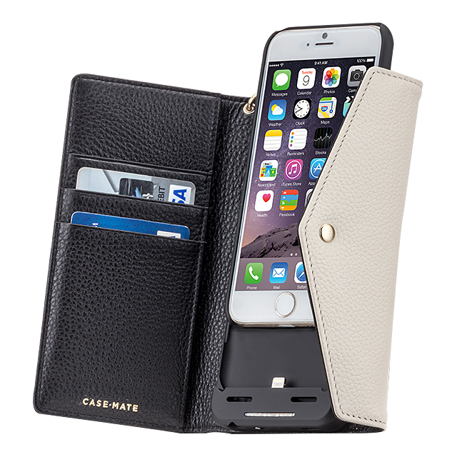 【iPhone6s/6 ケース】Charging Folio Wristlet Case (Black/Sand)サブ画像