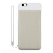 【iPhone6s/6 ケース】BackPack Wカードケース (ホワイト)