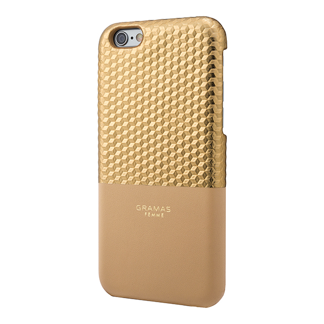 【iPhone6s/6 ケース】Back Leather Case ”Hex” (Gold)サブ画像