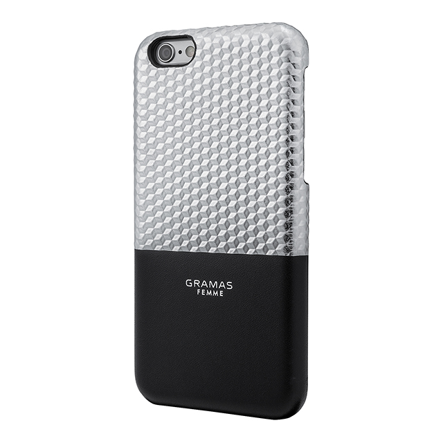 【iPhone6s/6 ケース】Back Leather Case ”Hex” (Silver)サブ画像