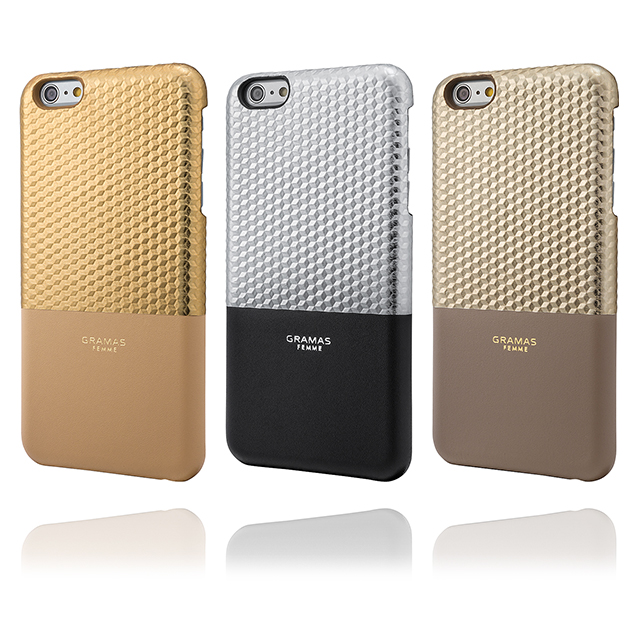 【iPhone6s Plus/6 Plus ケース】Back Leather Case ”Hex” (Gold)サブ画像