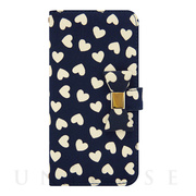 【iPhone6s/6 ケース】Ribbon Diary Heart Navy for iPhone6s/6