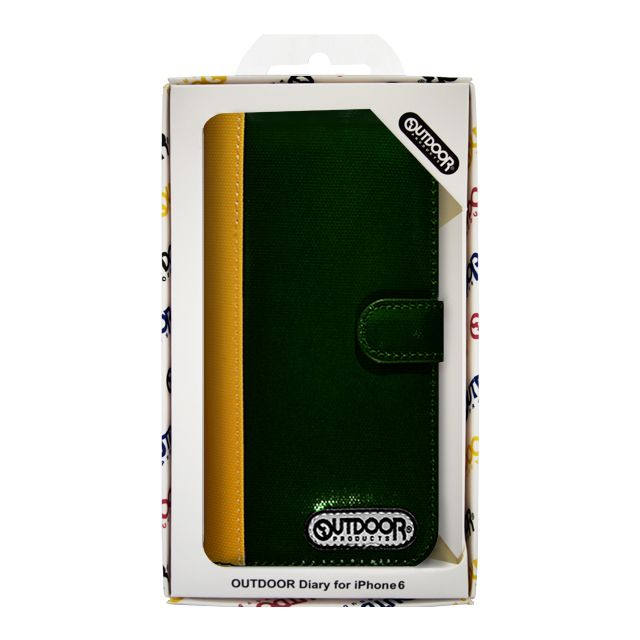 【iPhone6s/6 ケース】OUTDOOR Diary GreenxYellow for iPhone6s/6サブ画像