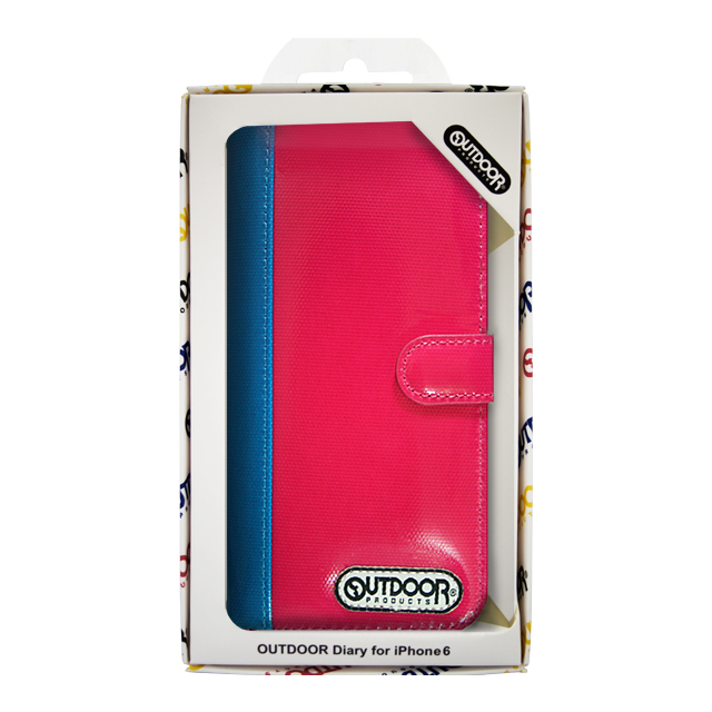 【iPhone6s/6 ケース】OUTDOOR Diary PinkxAqua for iPhone6s/6goods_nameサブ画像