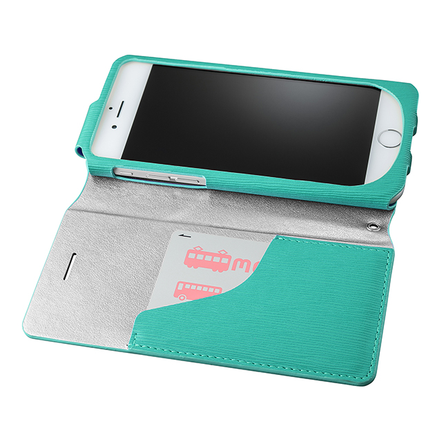 【iPhone6s/6 ケース】Flap Leather Case ”Colo” (Turquoise)サブ画像