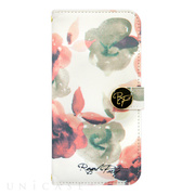【iPhone6s/6 ケース】ROYAL PARTY Diary Water Flower WH for iPhone6s/6
