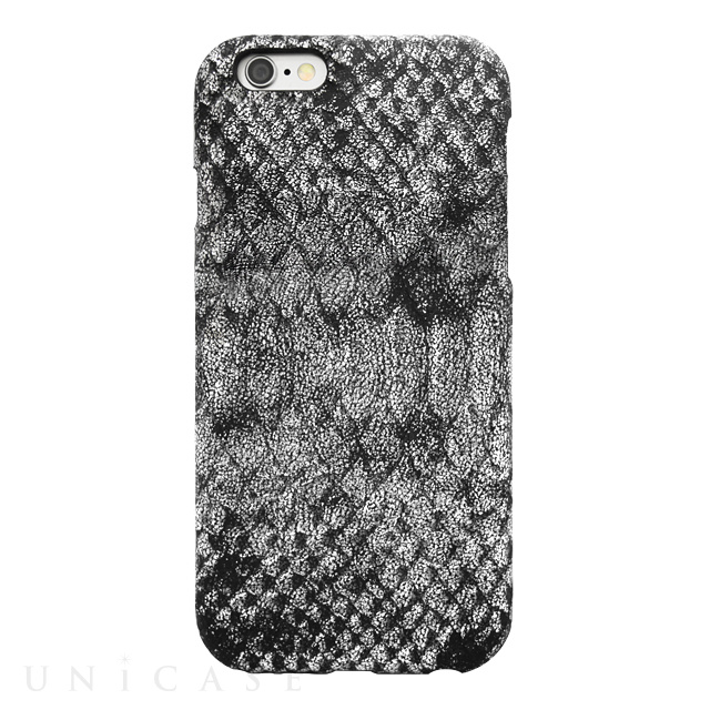 【iPhone6s/6 ケース】PYTHON PU LEATHER Silver for iPhone6s/6