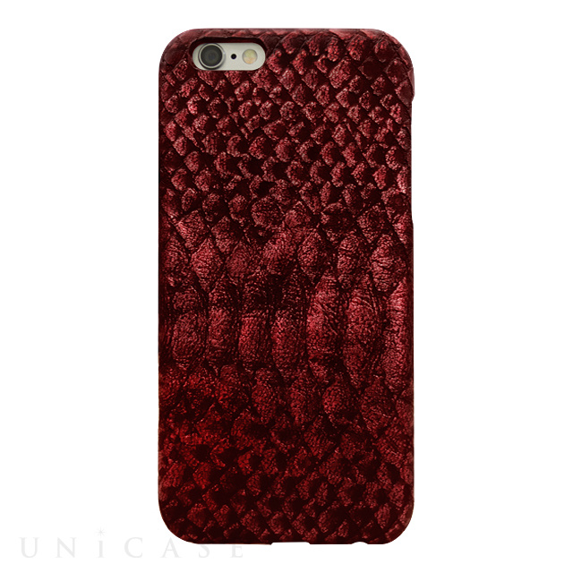 【iPhone6s/6 ケース】PYTHON PU LEATHER Red for iPhone6s/6