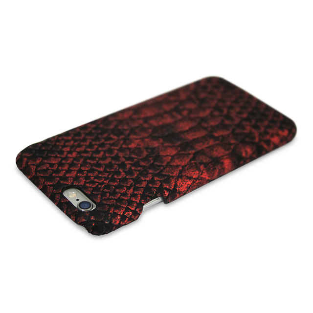 【iPhone6s/6 ケース】PYTHON PU LEATHER Red for iPhone6s/6サブ画像