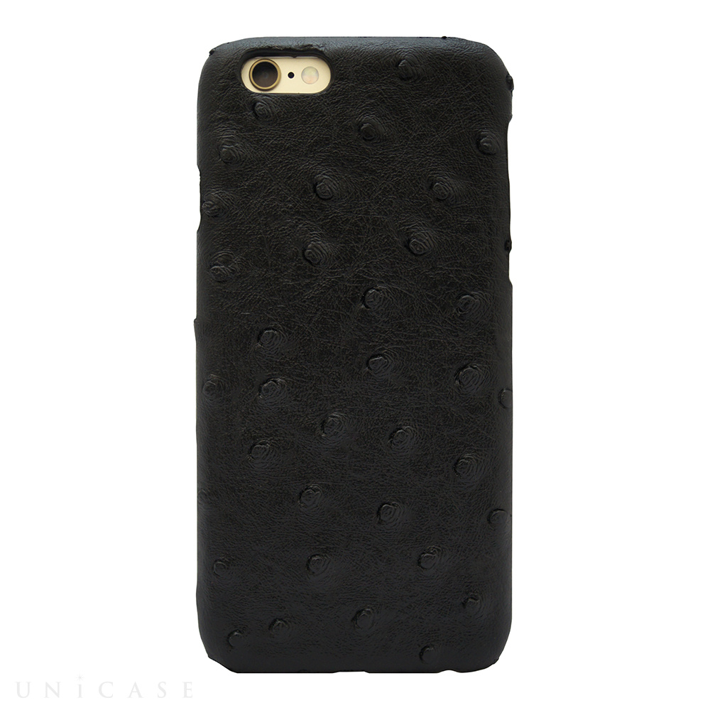 【iPhone6s/6 ケース】OSTRICH PU LEATHER Black for iPhone6s/6