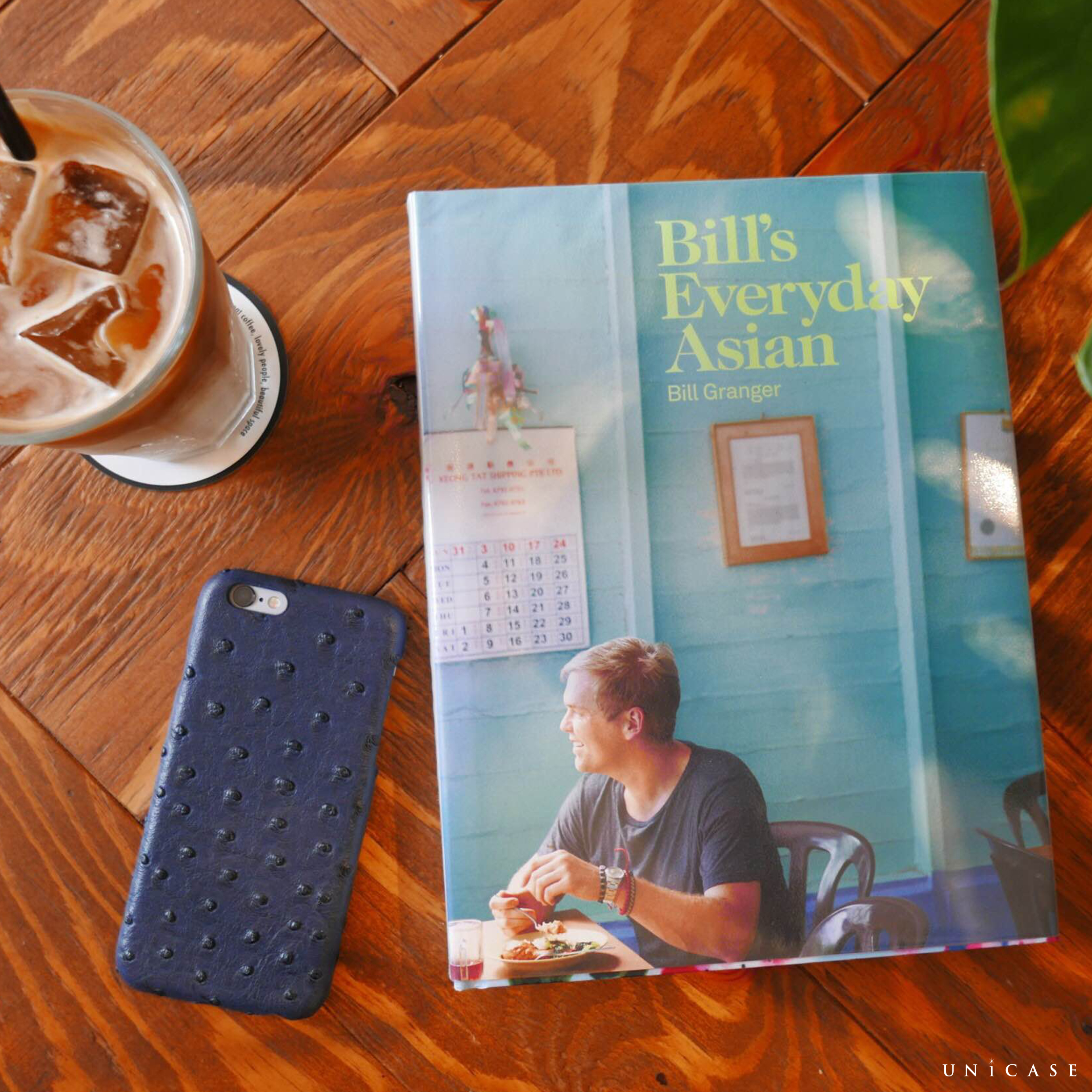 【iPhone6s/6 ケース】OSTRICH PU LEATHER Navy for iPhone6s/6サブ画像