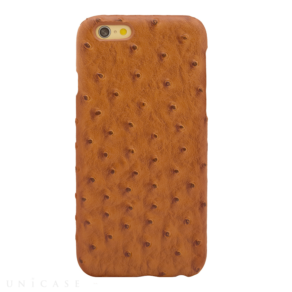 【iPhone6s/6 ケース】OSTRICH PU LEATHER Camel for iPhone6s/6