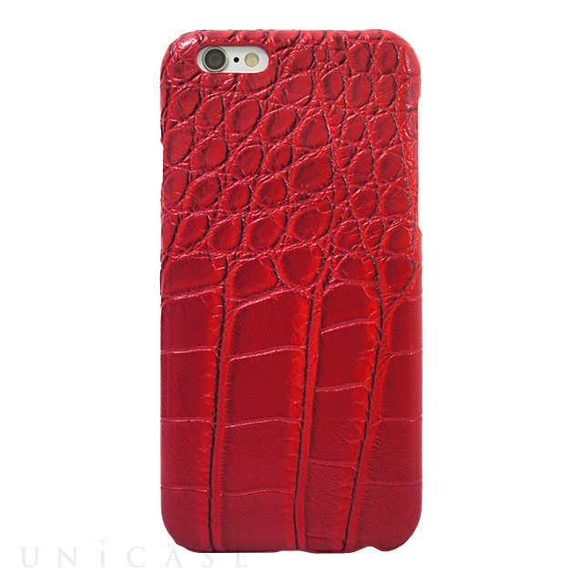 【iPhone6s/6 ケース】CROCODILE PU LEATHER Red for iPhone6s/6
