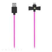 Bow Charge/Sync Cable - Captive Lightning (Black/Vivid Snapdragon)