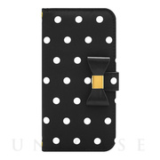 【iPhone6s/6 ケース】Ribbon Diary Dot Black for iPhone6s/6
