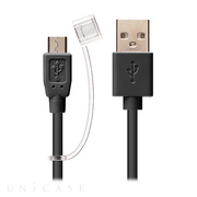 2.4A出力対応 micro USB充電ケーブル (2.0m/ブラック)