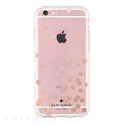 【iPhone6s/6 ケース】Hardshell Clear Case (Confetti Dot Rose Gold Foil/Clear)