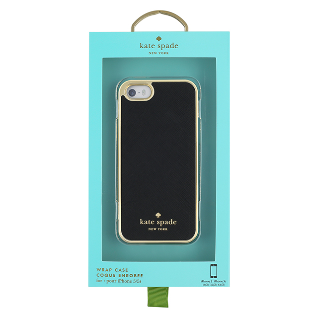 【iPhoneSE(第1世代)/5s/5 ケース】Wrapped Case (Saffiano Black)サブ画像