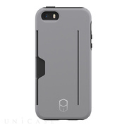【iPhoneSE(第1世代)/5s/5 ケース】Level Case Card Edition (Grey)